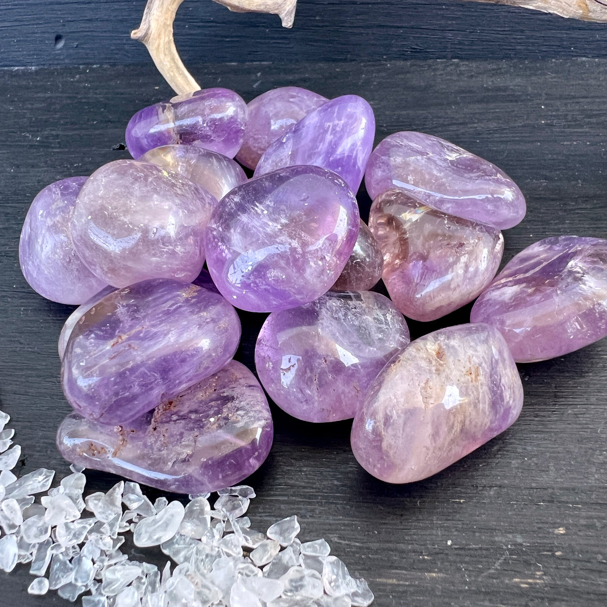 Ametrin Trommelsteine aus Bolivien | Happy Minerals