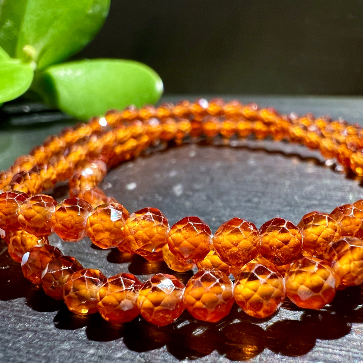 Orange Granat Armband | Happy Minerals