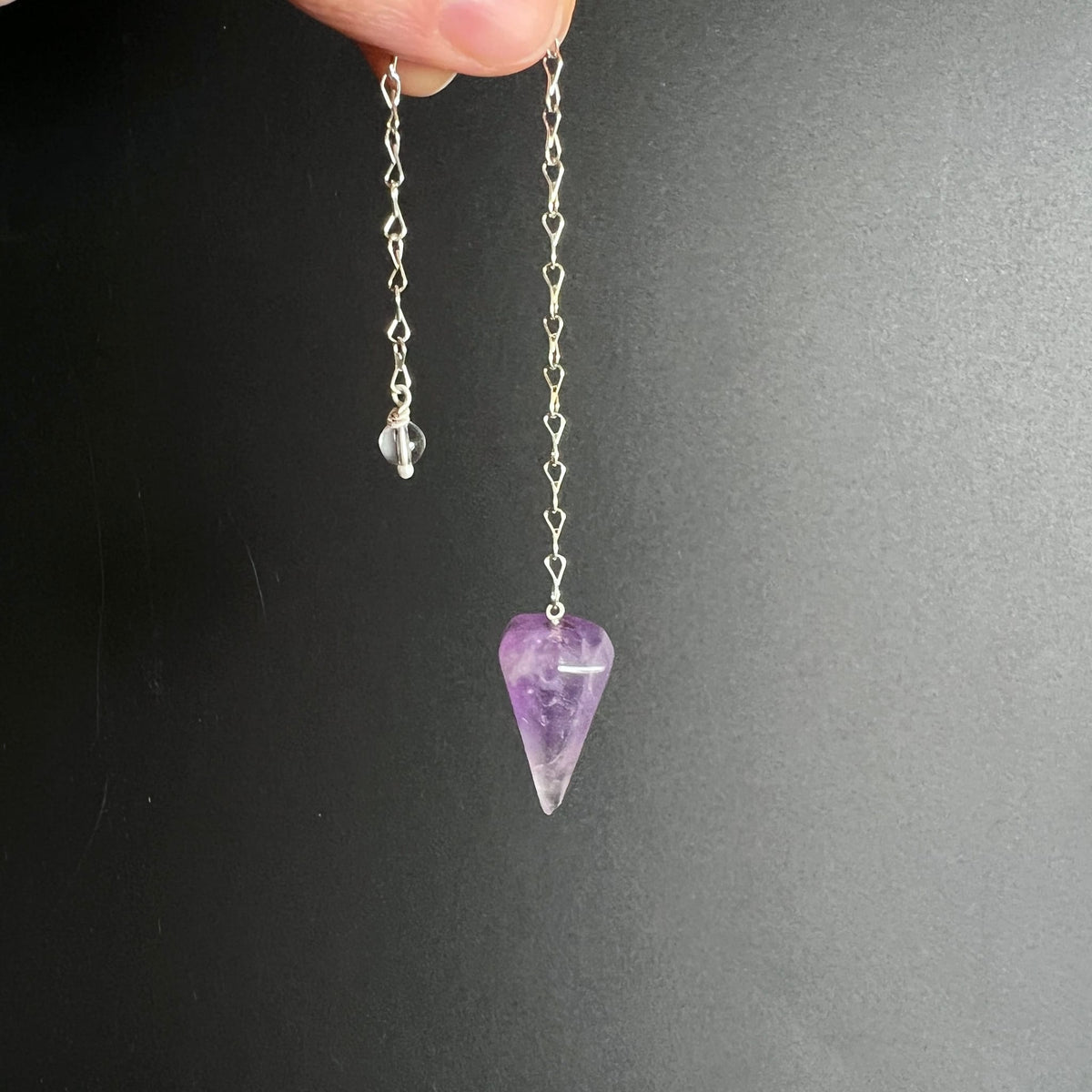 Amethyst-Tropfen | Violett Glanz | Pendel in Bewegung | Happy Minerals