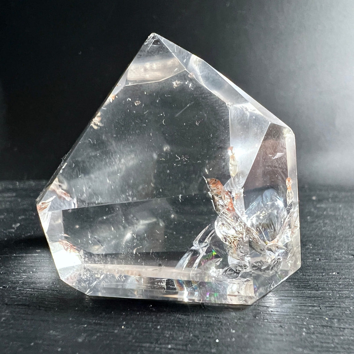 Bergkristall Spitze | Brasilien | kristallklar | natürliche Einschlüsse | Happy Minerals | Heilstein