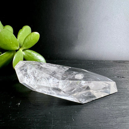 Bergkristall sukkulente deko | flache form polygon | brasilien edelstein | Happy Minerals kristalle