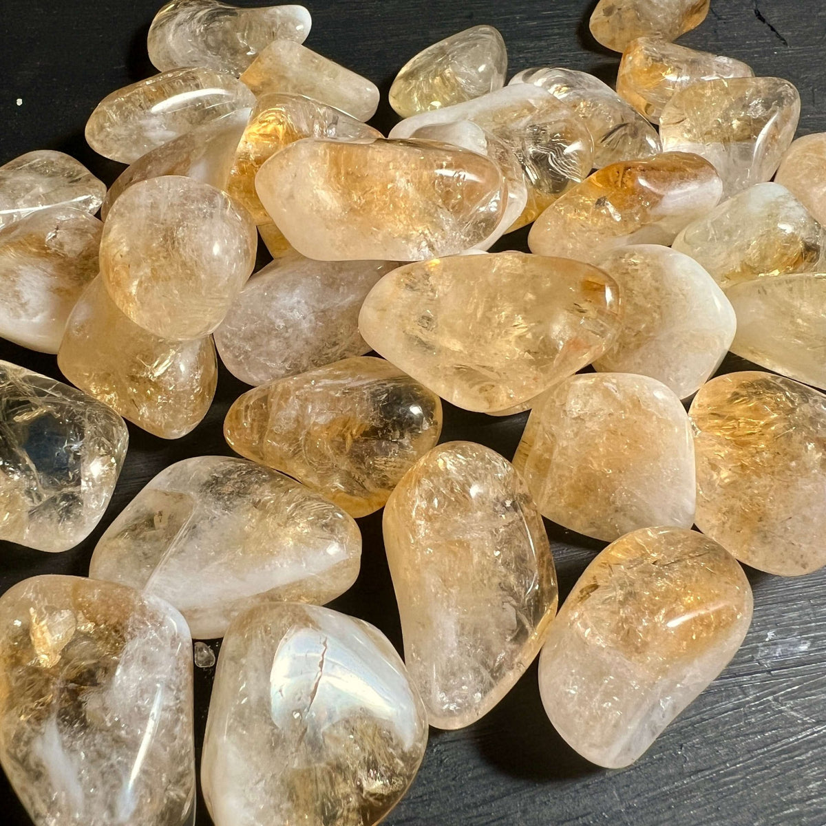 Citrin Trommelsteine golden poliert Premium Qualität | Happy Minerals
