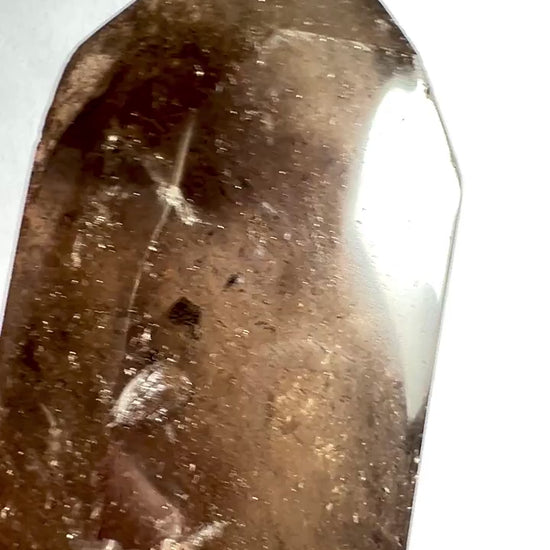 Rauchquarz Spitze 60mm | Schutz und heitere Erdung Video | Happy Minerals