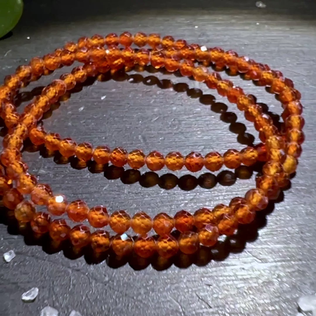 Orange Granat Armband | Happy Minerals