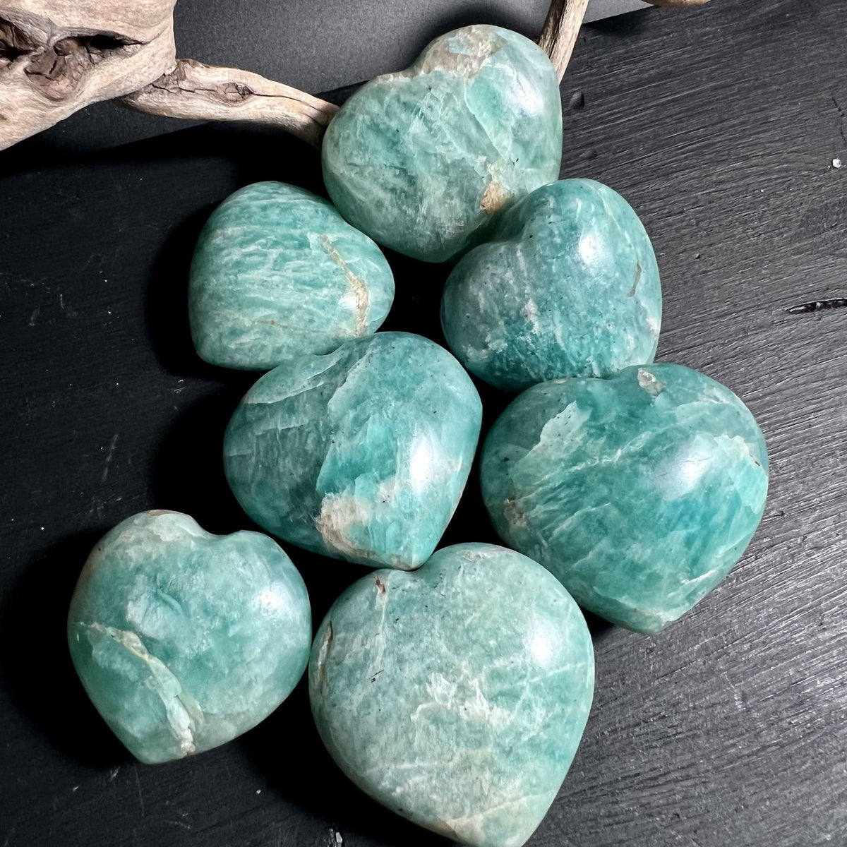 Amazonit Herzen | Handschmeichler | Happy Minerals