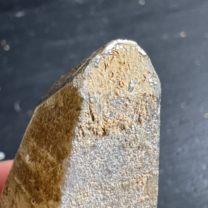 Rauchquarz Spitzendetail | goldene Facetten | glitzernde Kristallstruktur | Happy Minerals