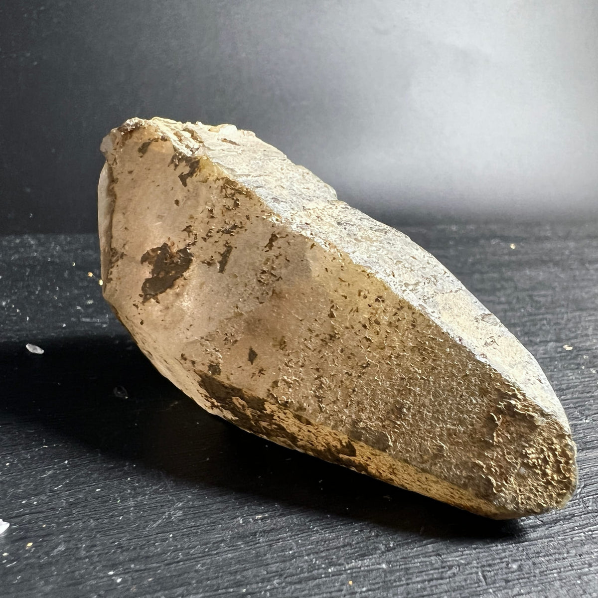 Rauchquarz Doppelender komplett | goldbraune Tönung | Schiefer Untergrund | Ahrntal | Happy Minerals
