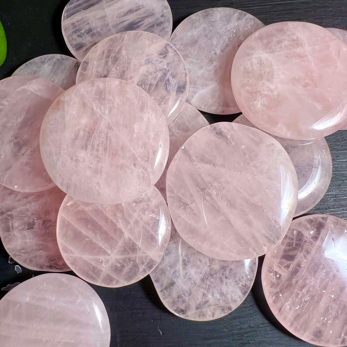 Rosenquarz Handschmeichler Sammlung