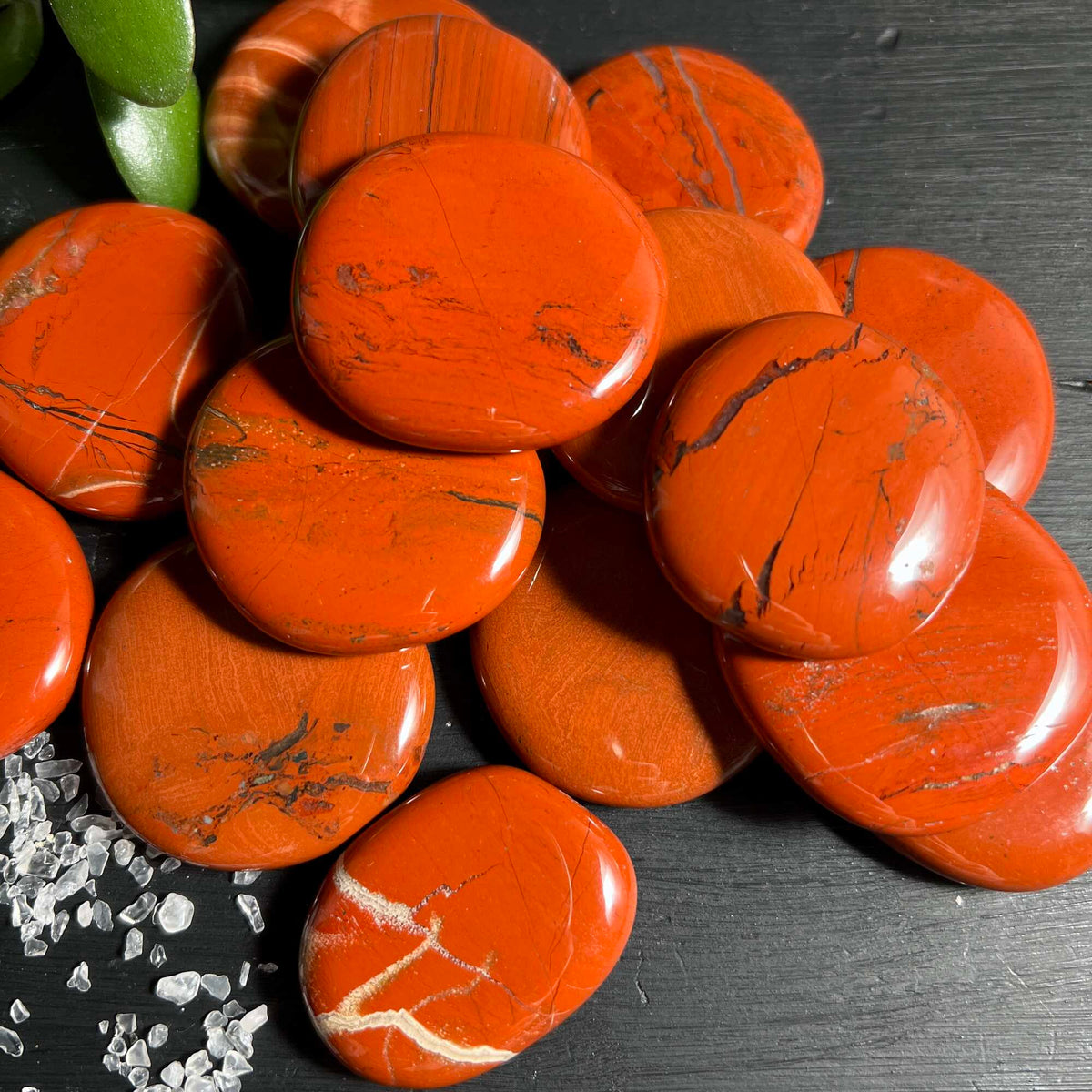 Roter Jaspis Handschmeichler Sammlung